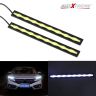 AllExtreme EX001WS Universal Daytime Running Light Waterproof Flexible LED DRL Driving Lamp for Motorcycles Cars & Bikes (White)