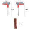 AllExtreme Universal Tubeless Tyre Puncture Repair Kit Flat Tire Puncher Patch Tools (Model 7)