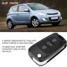 AllExtreme EX3CRKC 3 Buttons Silicone Car Remote Key Cover Shell Case Body for Hyundai i20 Old Models (Black)