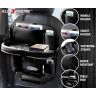 Allextreme EXFTCOB2 PU Leather Car Auto Seat Back Organizer Universal Multi Pocket Travel Storage Bag with Hangers, Tissue Paper and Bottle Holder (2 Pcs, Black)