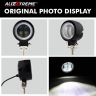 Allextreme EX3IHR1 3 Inch Round White Fog Light with Red Halo Angel Eye Ring for Bike Motorcycle Car & Off Road SUV (20W, 1 Pc), red & white