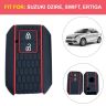 AllExtreme EXKC05 2 Buttons Silicone Car Remote Key Cover Shell Case Body Compatible with DZIRE (Black)