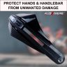 Allextreme EXHB22W Motorcycle Hand Guard with LED Light Universal Bike Handle Protector Shield Handlebar Protection Gear (White, 7/8 Inch, 22mm),Standard