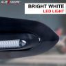 Allextreme EXHB22W Motorcycle Hand Guard with LED Light Universal Bike Handle Protector Shield Handlebar Protection Gear (White, 7/8 Inch, 22mm),Standard