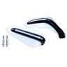 AllExtreme EXHW22W 7/8" 22mm Motorcycle Hand Guard with LED Light Universal Bike Handle Protector Shield Handlebar Protection Gear (White)