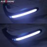 AllExtreme EXHW22W 7/8" 22mm Motorcycle Hand Guard with LED Light Universal Bike Handle Protector Shield Handlebar Protection Gear (White)