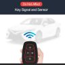 AllExtreme EXKC08 4 Buttons Silicone Car Remote Key Cover Shell Case Body Compatible with Tata Nexon Harrier (Black)