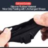 AllExtreme EXKC08 4 Buttons Silicone Car Remote Key Cover Shell Case Body Compatible with Tata Nexon Harrier (Black)