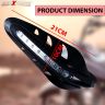 AllExtreme 7/8" 22mm Motorcycle Hand Guard with LED Light Universal Bike Handle Protector Shield Handlebar Protection Gear (Yellow)
