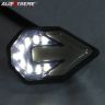 Allextreme EXUIB2W Universal Turn Signal Indicator Light Bike Front Rear Side Blinker Bulb for Motorcycles & Bikes (White & Amber, 2 PCS)