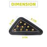 Allextreme EXUIB2O Universal Turn Signal Indicator Light Bike Front Rear Side Blinker Bulb for Motorcycles & Bikes (Amber, 2 PCS)