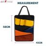 Allextreme EXCBO1A Universal PU Leather Auto Car Back Seat Organizer with Bottle, Tissue Paper Holder & Multiple Storage Pocket (Multicolor)