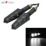 Allextreme EXBIAB2 Universal Super Bright Turn Signal Indicator Light Bike Front/Rear Side Indicator Blinker Bulb for Motorcycles & Bikes (12V, White, 2 PCS)