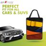 Allextreme EXCBO1AP Universal PU Leather Auto Car Back Seat Organizer with Bottle, Tissue Paper Holder & Multiple Storage Pocket (Multicolor)