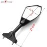 AllExtreme EXTSRM2 Universal Motorcycle Rearview Side Mirrors with LED Turn Signal Indicator Adjustable Bike Rear View Mirror for R15 & Other Full Flared Bikes (Amber Yellow)