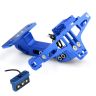 AllExtreme EXANPU1 Universal Adjustable Motorcycle Number License Plate Aluminum Alloy Holder Mount Bracket for All Bikes (Blue)