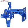 AllExtreme EXANPU1 Universal Adjustable Motorcycle Number License Plate Aluminum Alloy Holder Mount Bracket for All Bikes (Blue)