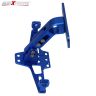 AllExtreme EXANPU1 Universal Adjustable Motorcycle Number License Plate Aluminum Alloy Holder Mount Bracket for All Bikes (Blue)