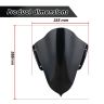 AllExtreme EXPVR15 Plastic Windscreen Visor Front Fairing Windshield Baffle Wind Deflectors for Yamaha R15 V3 (New Version) (Black)