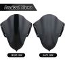 AllExtreme EXPVR15 Plastic Windscreen Visor Front Fairing Windshield Baffle Wind Deflectors for Yamaha R15 V3 (New Version) (Black)