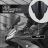 AllExtreme EXPVR15 Plastic Windscreen Visor Front Fairing Windshield Baffle Wind Deflectors for Yamaha R15 V3 (New Version) (Black)