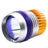 Allextreme EXU2PLB1 U2 Projector Lamp High Intensity Led Headlight Stylish Dual Ring Cob Led Inside Double Angel's Eye Ring Lens Projector (Blue, Pack of 1)