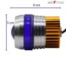 Allextreme EXU2PLB1 U2 Projector Lamp High Intensity Led Headlight Stylish Dual Ring Cob Led Inside Double Angel's Eye Ring Lens Projector (Blue, Pack of 1)