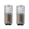 Allextreme EXPB12R Universal 12 LED Silica Gel Parking Light Super Bright Lamp Chipset Silicone License Plate Dome Indicator Bulb for Car Bike and Motorcycle (3W, Red, 2 PCS)