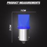 Allextreme EXB2T10 BA9S LED Parking Light SMD Interior Pilot License Plate Dome Indicator Lamp Bulb for Car Bike and Motorcycle (2W, Blue, 2 PCS)