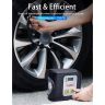 AllExtreme EXCTI12 12V DC Digital Tire Inflator with Digital Gauge and Emergency Flash Light Air Compressor Pump for Cars & Motorcycle (150 PSI)
