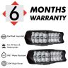 Allextreme EX16SW2 Imported Universal 16 LED Fog Light Off/On Road Driving Work Lamp for Bike Cars and Motorcycle (48W, White Light, 2 PCS)