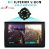 AllExtreme EXNVC8P 8 LED IR Night Vision Car Rear View Camera Wide Angle HD Color Image 18.5 mm Waterproof Backup Reverse Parking Camera