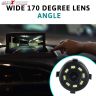 AllExtreme EXNVC8P 8 LED IR Night Vision Car Rear View Camera Wide Angle HD Color Image 18.5 mm Waterproof Backup Reverse Parking Camera