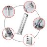 AllExtreme CQ-248 8 Hole Brake Clutch Pedal Car Lock Universal Anti-Theft Adjustable Accelerator Throttle Locking Rod