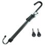 Allextreme CQ-6084 Car Steering Wheel Brake Lock Anti-Theft Retractable Double Hook Car Clutch Pedal Lock Security with 2 Keys