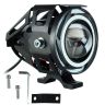 Allextreme EXFLTPL2 U11 CREE LED Fog Light Universal Waterproof Projector Lamp with Dual Ring for Car, Motorcycle and Bikes (Pack of 2)