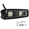 Allextreme EXLM24W1 6 inch 12 LED Dual Row Fog Light Bar with Spot Beam for Bike Car Truck (24W)