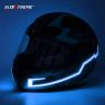 Allextreme Exhnl1B El Led Helmet Light Strip With 3 Modes Flashing Night Bike Motorcycle Riding Signal Sticker (Blue), Motorcycling