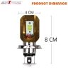 Allextreme H4 Projector LED Headlight Bulb White CREE LED Driving DRL Light for Motorcycle, Scooter, Car, Truck, ATV (9W, Pack of 1)