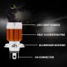 Allextreme EX3MHF1 8W LED Headlight Conversion Kit Headlamp Bulbs Ultra-Bright Energy Efficient Universal Fit for Car & Motorcycle (1500LM, Pack of 1)