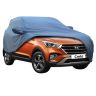 Allextreme HC7006 Car Body Cover Compatible with Hyundai Creta Custom Fit Dustproof UV Heat Resistant Indoor Outdoor Body Protection (Blue with Mirror)
