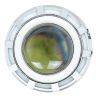 Allextreme EXPL2BW High Intensity Led Projector Lamp Stylish Dual Ring COB LED Headlight with Hi/Low Beam and Flasher Function for All Bikes (Blue & White, 15W)