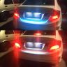 AllExtreme EXDRLY2 Flexible Silica Gel Daytime Running Strip Light Auto LED Strip Soft Tube Lamp turn signal Light for Bikes Cars and Home Decoration Rear (Red + Orange + Ice Blue)