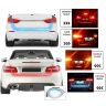 AllExtreme EXDRLY2 Flexible Silica Gel Daytime Running Strip Light Auto LED Strip Soft Tube Lamp turn signal Light for Bikes Cars and Home Decoration Rear (Red + Orange + Ice Blue)