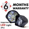 Allextreme EXG3FWS Imported 6 LED Fog Light White Light Waterproof Mirror Mount Driving Work Lamp for Motorcycles and Cars (10W, 2 PCS, 6 Months Warranty)