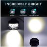 Allextreme EXL5FWW Imported 9 LED Fog Light Spot Beam Waterproof Heavy Duty Pod Driving Work Lamp for Motorcycle Bike Car and SUV (15W, White Light, 2 PCS, 6 Months Warranty)