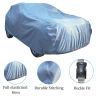Allextreme ST7006 Car Body Cover Compatible with Hyundai Santro Custom Fit Dustproof UV Heat Resistant Indoor Outdoor Body Protection (Blue with Mirror)