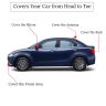 Allextreme D7005 Car Body Cover Compatible with Maruti Suzuki Dzire Custom Fit Dustproof UV Heat Resistant Indoor Outdoor Body Protection (Blue-Silver with Mirror)
