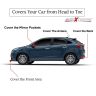 Allextreme BN7005 Car Body Cover Compatible with Maruti Suzuki Baleno Custom Fit Dustproof UV Heat Resistant Indoor Outdoor Body Protection (Blue-Silver with Mirror)