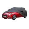 Allextreme I7004 Car Body Cover Compatible with Hyundai Elite i20 Custom Fit Dustproof UV Heat Resistant Indoor Outdoor Body Protection (Grey with Mirror)